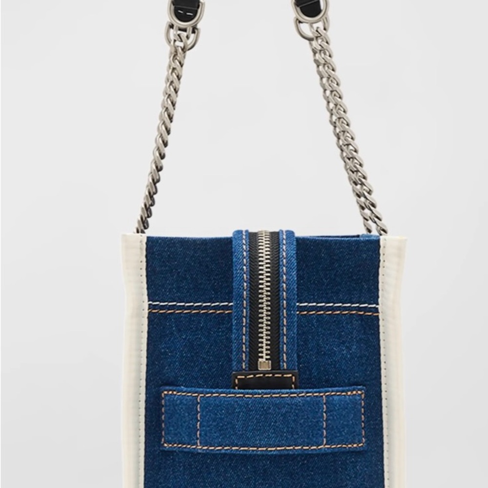 Marc Jacobs Denim Blue Tote Bag NEW! - Picture 3 of 12